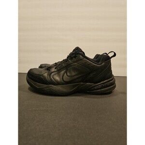 Nike Air Monarch IV Black Leather Mens Size 10 USPS Mail Carrier Gently Worn